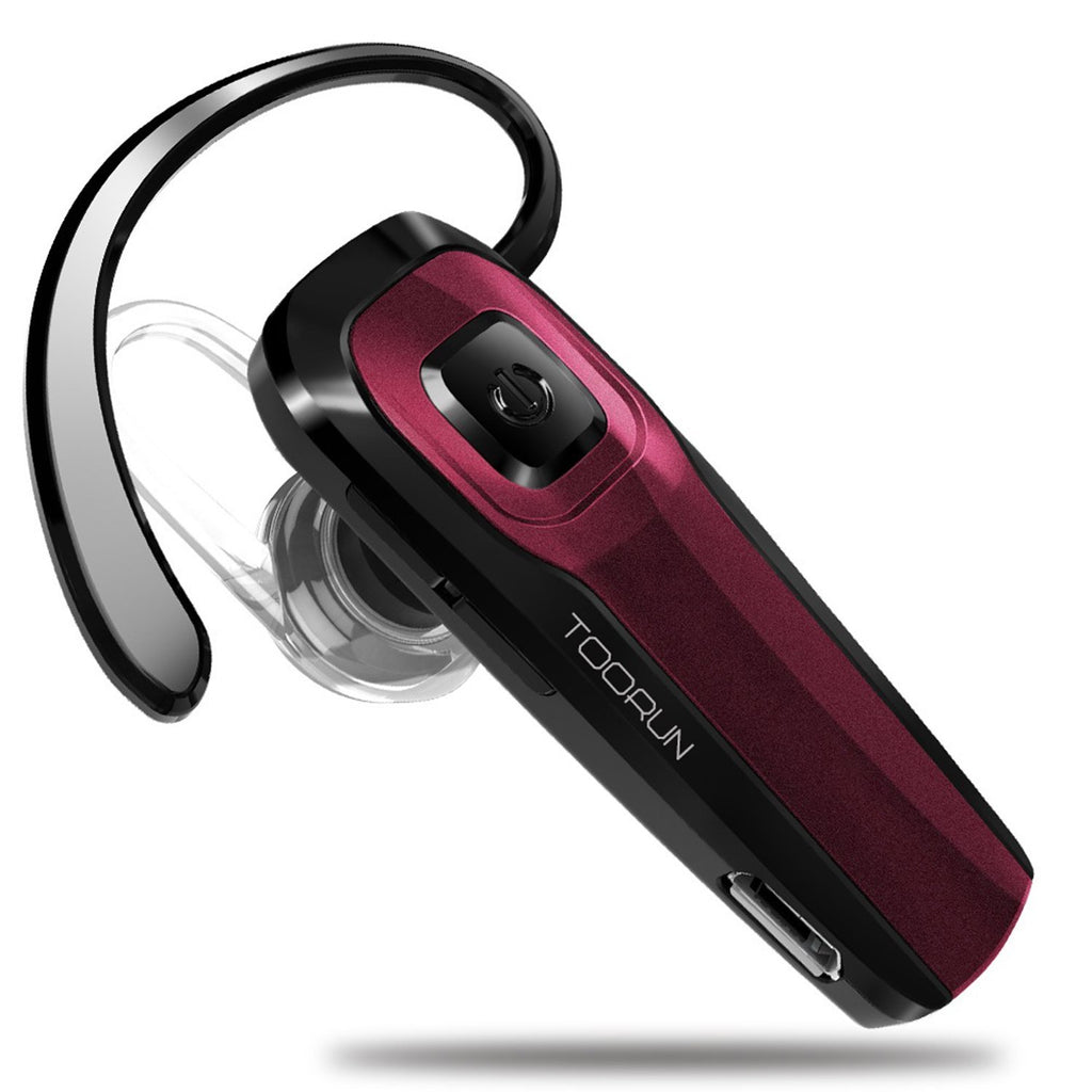 TOORUN M26 Bluetooth Headset with Noise Cancelling Compatible with Smart Phones LG G7 Samsung Note9 S9 iPhone Xs MAS Moto Z3 P30 Google pixel3 ZTE Axon-Red