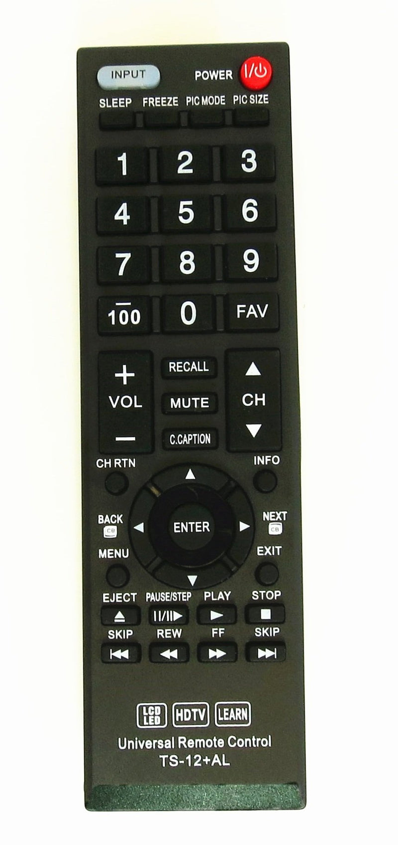 New Toshiba CT-90325 Universal Remote Control for All Toshiba Brand TV, Smart TV - 1 Year Warranty(TS-12+AL)