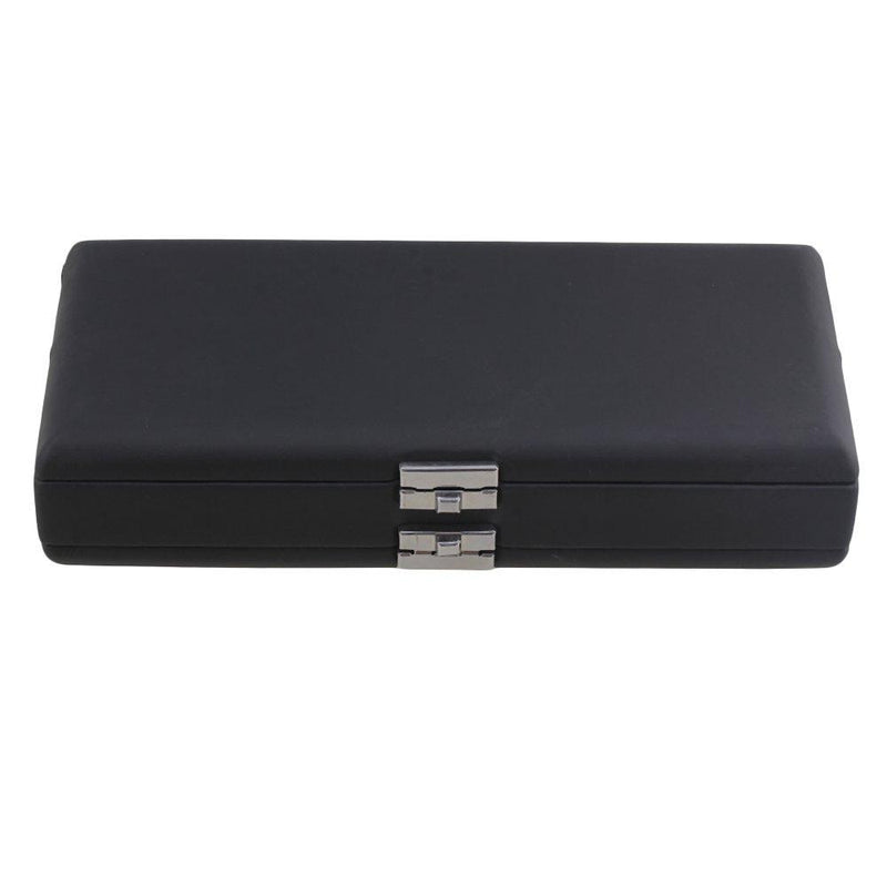 BQLZR Black PU Leather 2 Layers Oboe Reed Box Reed Case for 40 Oboe Reeds Hold Strong Against Moisture