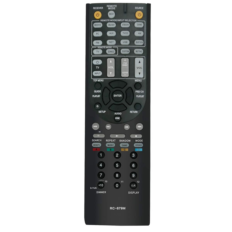 RC-879M Replace Remote Control Applicable for Onkyo AV Receiver TX-NR535 TX-SR333 HT-R393 TXNR535 TXSR333 HTR393 HT-R593 HTR593