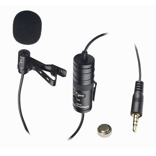 Vidpro XM-L Microphone for Canon Vixia HF R800 Camcorder External Microphone Wired Lavalier microphone - 20' Audio Cable Transducer type Electret Condenser