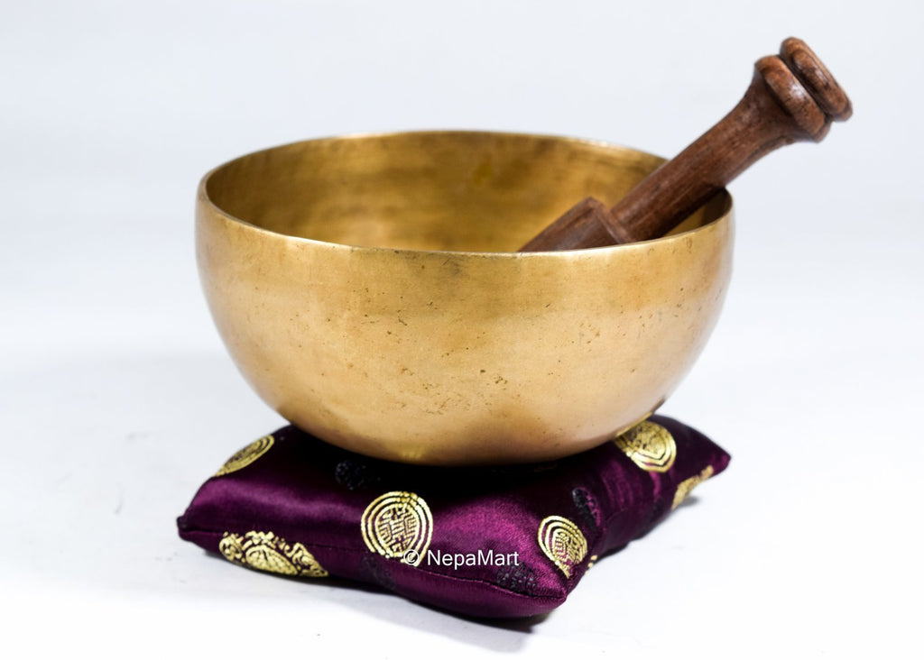 5" Singing Bowl Set with Mallet & Silk Cushion For Meditation, Chakra Healing, Prayer,Yoga, and Mindfulness, Hand beaten
