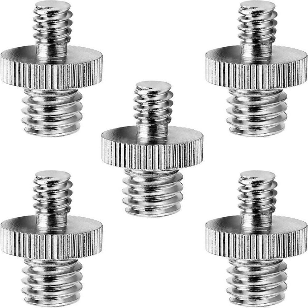 Anwenk Standard 1/4"-20 Male to 3/8"-16 Male Threaded Camera Screw Adapter Tripod Screw Converter, 1/4 to 3/8 (5 Pack)