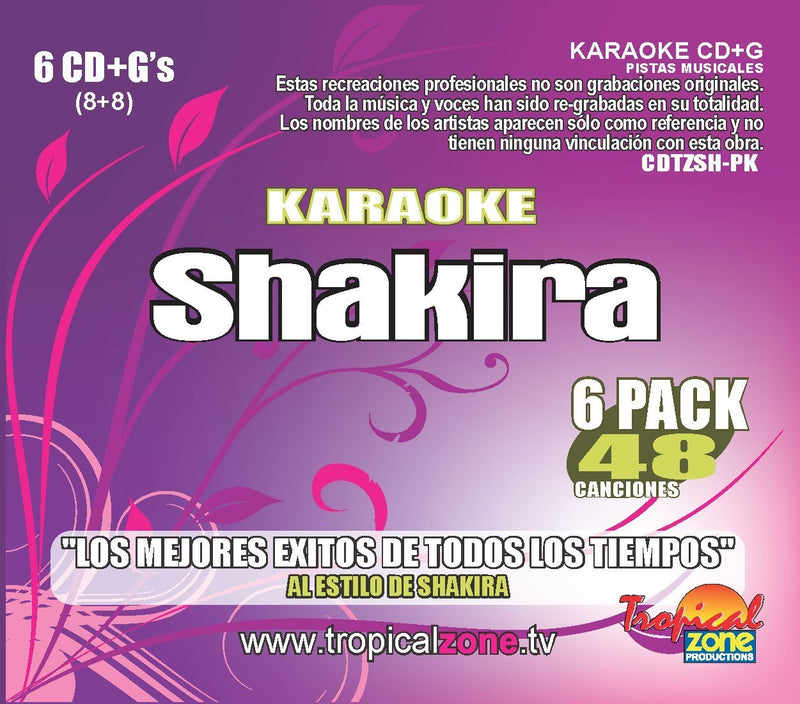 Karaoke Shakira 48 Songs