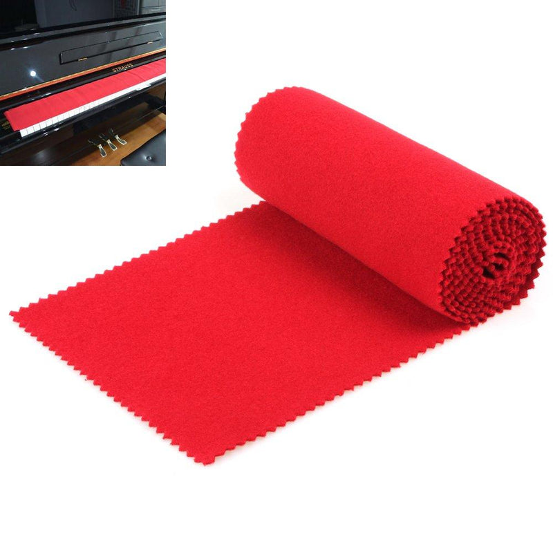 【The Best Deal】OriGlam Red Soft Piano Keyboard Dust Cover, 88 Keys Protective Dust Cover Key Cover for Electronic Keyboard, Digital Piano