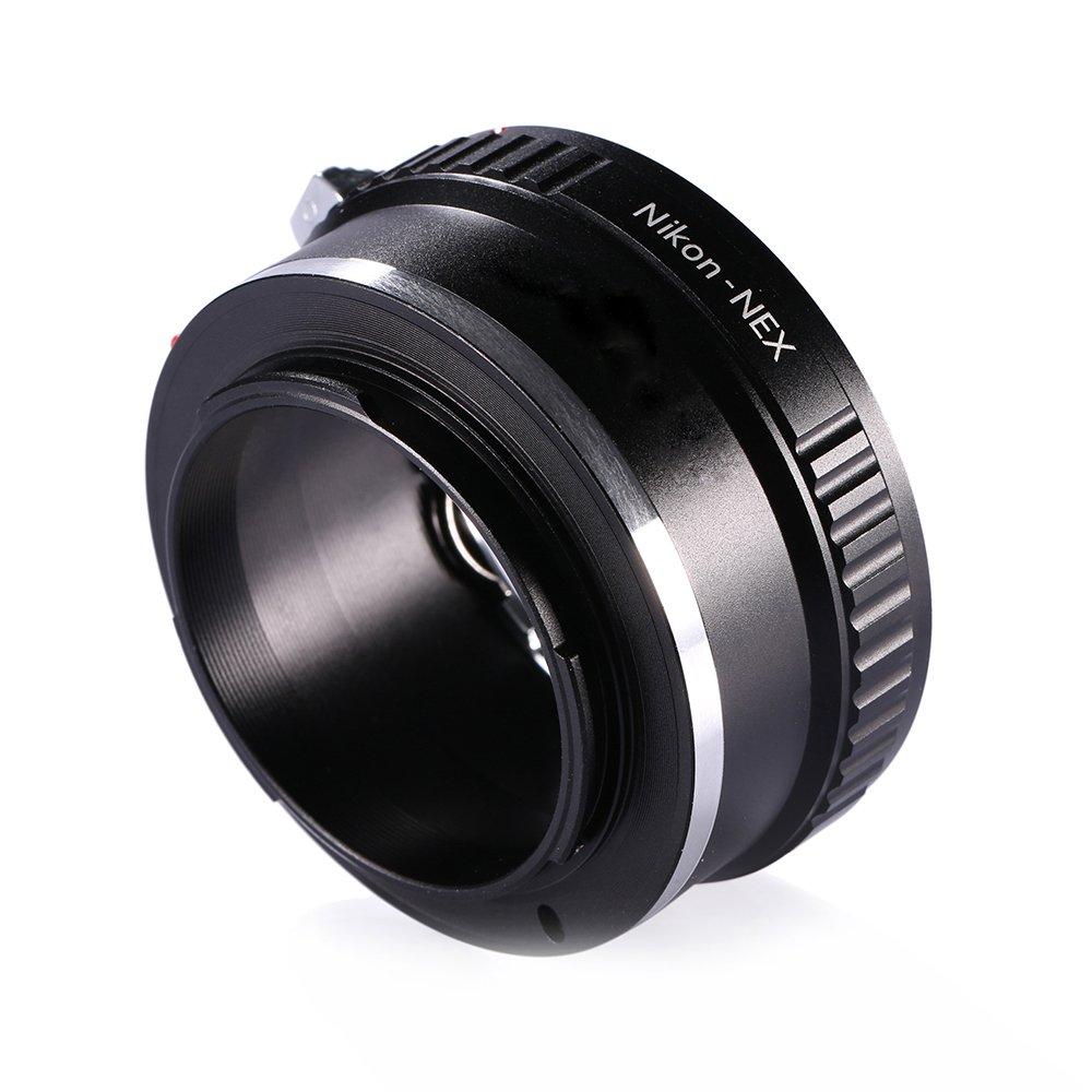 Adapter to Convert Nikon F-Mount Lens to E-Mount/NEX for Alpha Sony a7, a7S, a7IIK, a7II, a7R II, a6500, a6300, a6000, a5000, a5100, a3000 Mirrorless Digital Camera