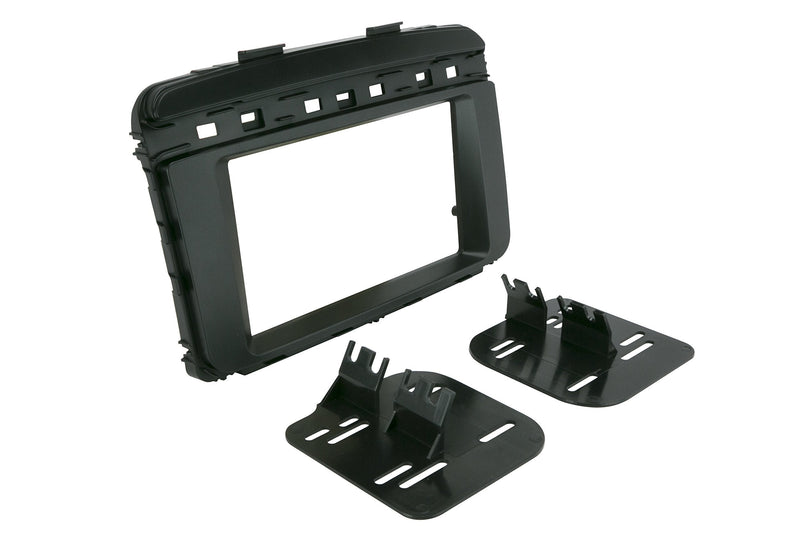 Scosche KA2418DDB Compatible with 2016-19 Kia Sorento ISO Double DIN Dash Kit Black