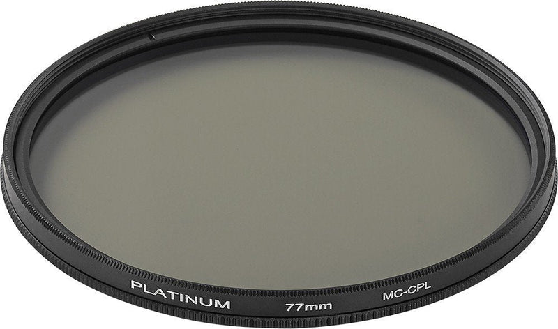 Platinum Series 77mm Circular Polarizer Lens Filter, Model: PT-MCCP77, Clear