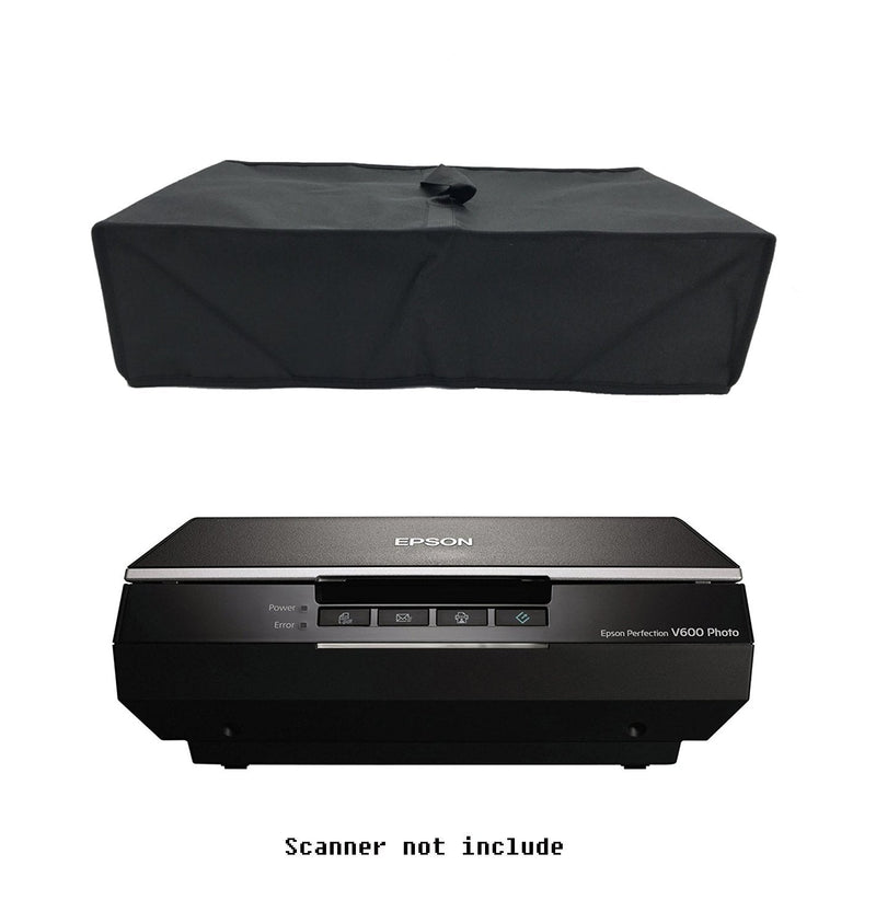 RayCue Wanty Black Antistatic Water-Proof Dust-Proof Nylon Fabric Printer Cover Case Protector for Epson V600 and Canon Canoscan Photo Scanner