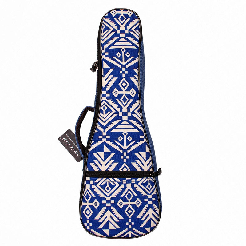 MUSIC FIRST cotton Vintage style 23/24 inch Concert"Blue Aztec" Ukulele case ukulele bag ukulele cover Fit for 23~24 inch Concert Ukulele BLUE