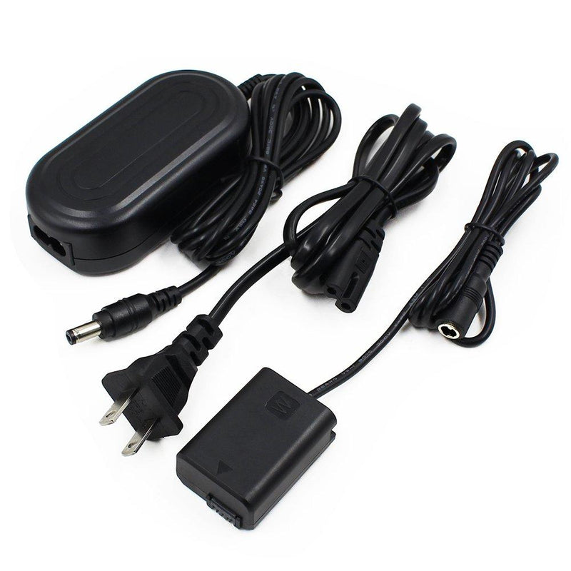 AC-PW20 FlyHi AC Power Supply Adapter AC-PW20 Plus DC Coupler (NP-FW50 Battery Replacement) for Sony Alpha NEX-5 NEX-5A NEX-5C NEX-5CA NEX-5CD NEX-5H NEX-5K NEX-3 NEX-3A NEX-3C NEX-3CA NEX-3CD NEX-3.