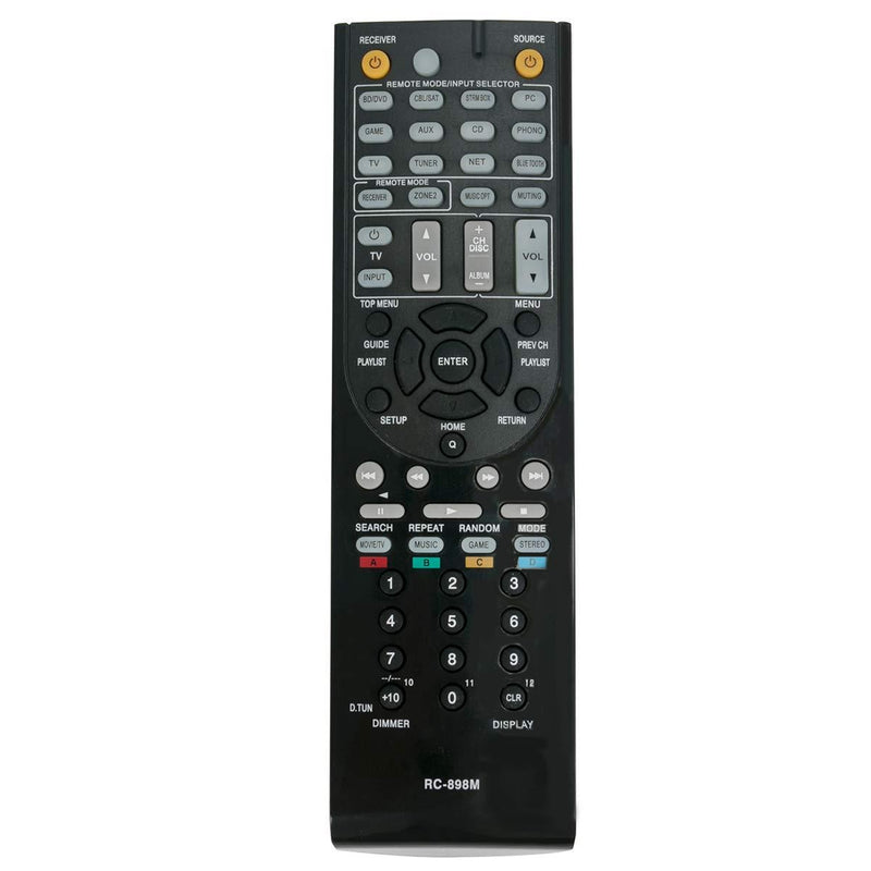 RC-898M Replace Remote Control Applicable for Onkyo AV Receiver TX-NR646 TX-NR747 TX-NR545 TXNR646 TXNR747 TXNR545