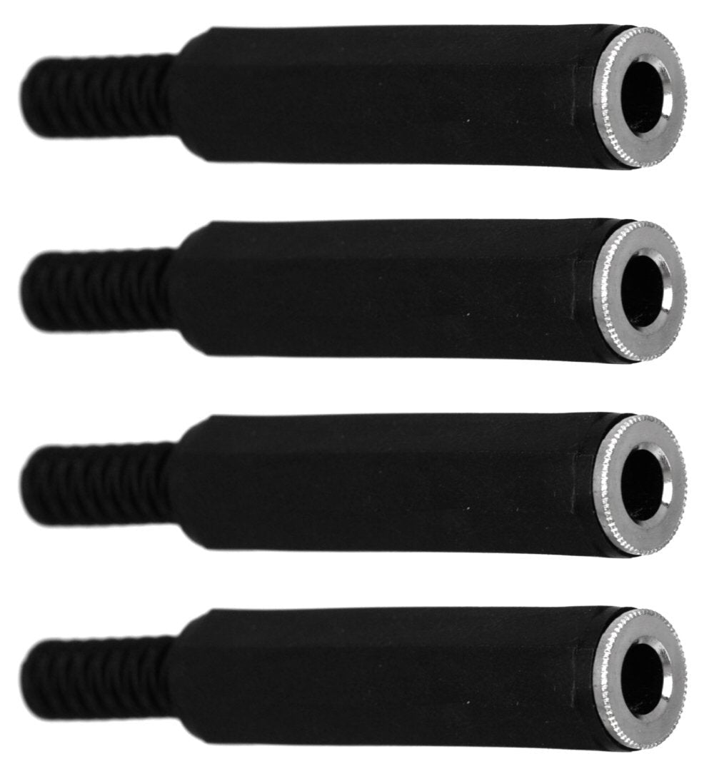 [AUSTRALIA] - CESS 6.35mm 1/4 Inch Stereo TRS Female Connector Jack - 6.35mm Stereo Jack (jcx) (4 Pack) 