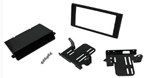 Scosche TA2122B Compatible with 2016-Up Toyota Tacoma Base Model ISO Double DIN w/Pocket Dash Kit Black