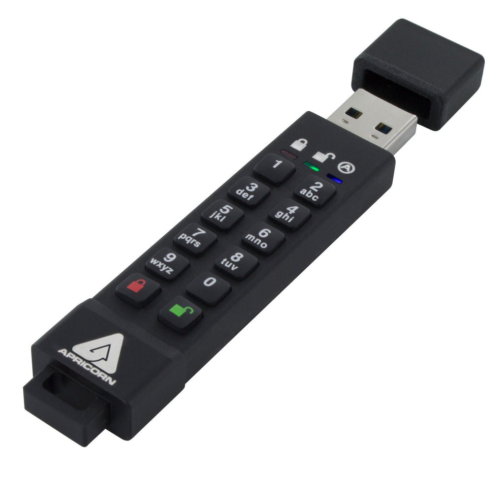 Apricorn 16GB Aegis Secure Key 3Z 256-bit AES XTS Hardware Encrypted FIPS 140-2 Level 3 Validated Secure USB 3.0 Flash Drive (ASK3Z-16GB)