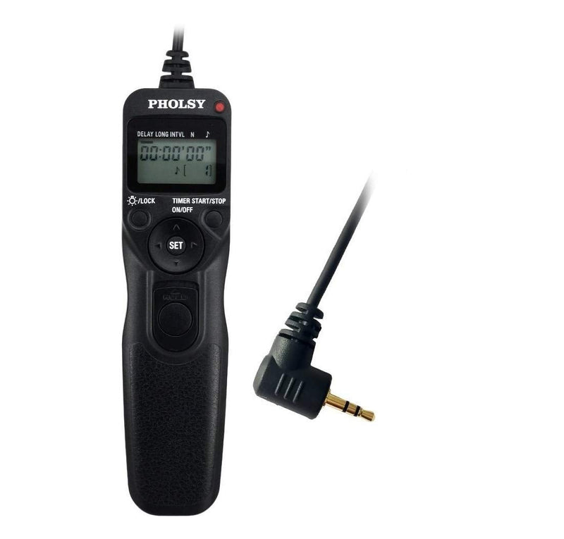 PHOLSY C6 Timer Remote Control with Intervalometer Compatible with Canon EOSR EOSRP EOSR6 90D 250D 200D 850D SX50HS; for Olympus E-M1X E-M1-II E-M1-III E-M5-III; for Fuji GFX100 GFX50R XT3 XT4 XT30 C6 compatible with Canon / Fuji / Olympus