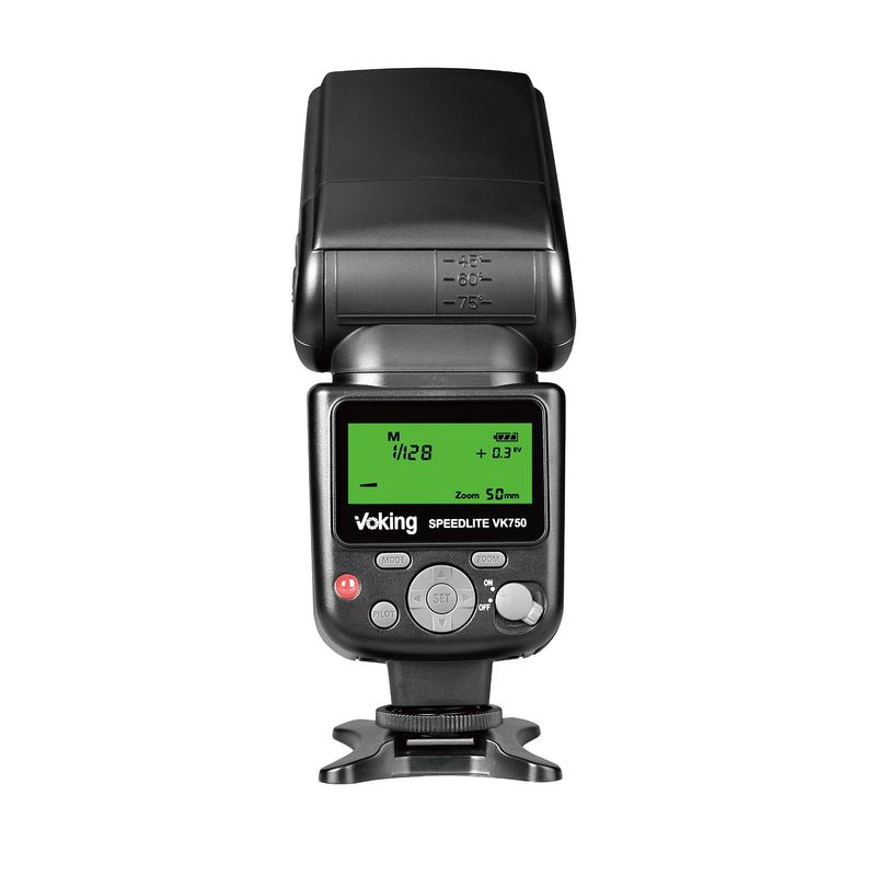 VOKING VK750 Manual LCD Display Universal Flash Speedlite Compatible with Nikon Canon Pentax Panasonic Olympus Fujifilm DSLR Mirrorless Cameras