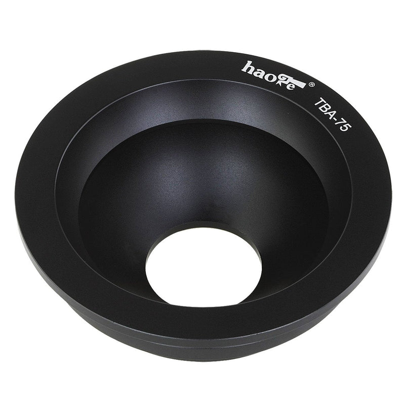 Haoge TBA-75 75mm Half Ball Bowl Adapter for Gitzo Systematic Series 3 4 5 Tripod Head fit 75mm Manfrotto Gitzo Sachtler Fluid Video Heads