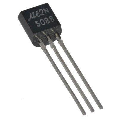 Major Brands 2N5088 Transistor, 2N5088 - BJT NPN, Silicon Amplifier, 30V, 0.05A (Pack of 20)