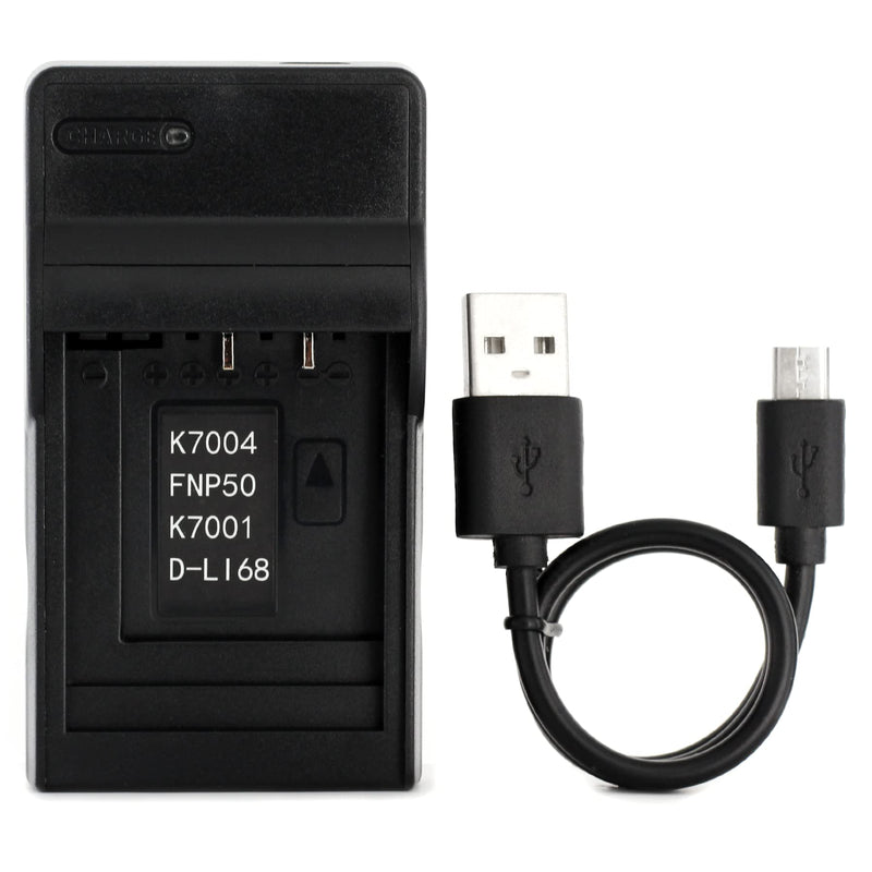 Norifon D-LI68 USB Charger for Pentax Optio A36, Optio S10, Optio S12, Optio VS20, Q, Q10, Q7 Camera and More