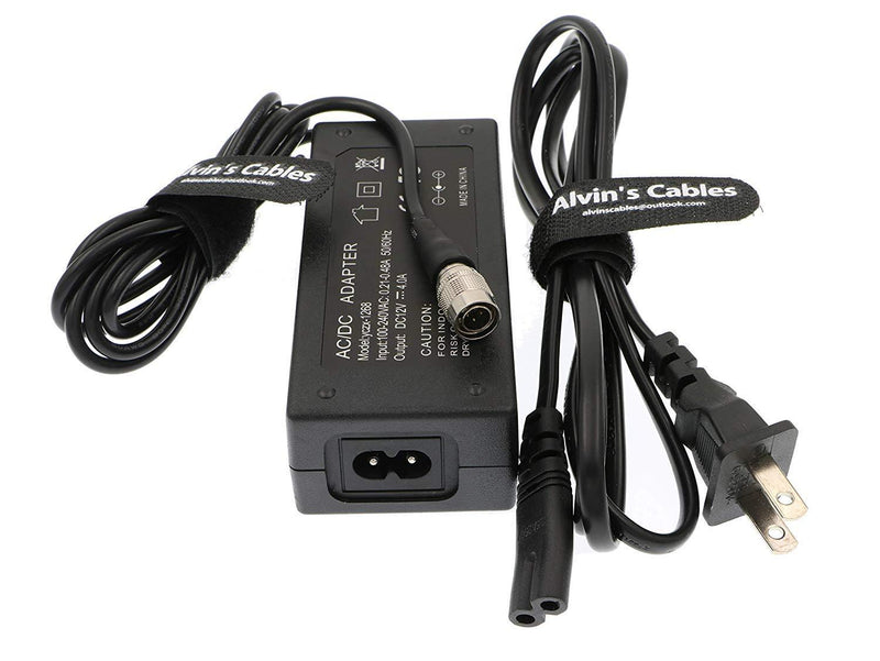 Alvin's Cables Sound Devices XL WPH3 AC Adapter for 702T Recorder 4 Pin Male Hirose to AC