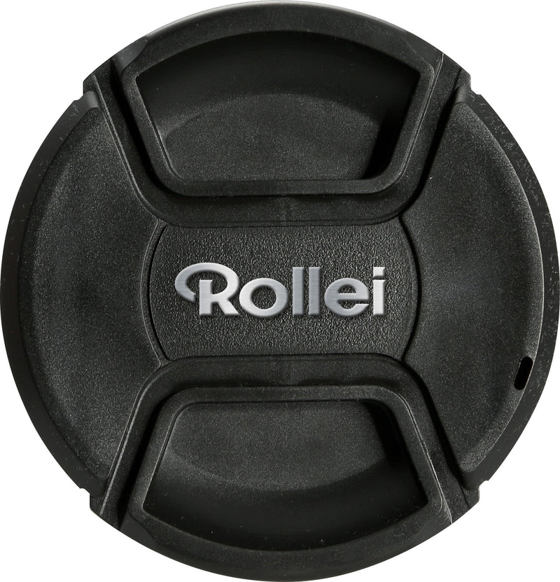 Rollei Lens Cap 37 mm - Robust Protection Against Scratches and Damage, incl. Backup-Tape, Perfect Fitting - Black