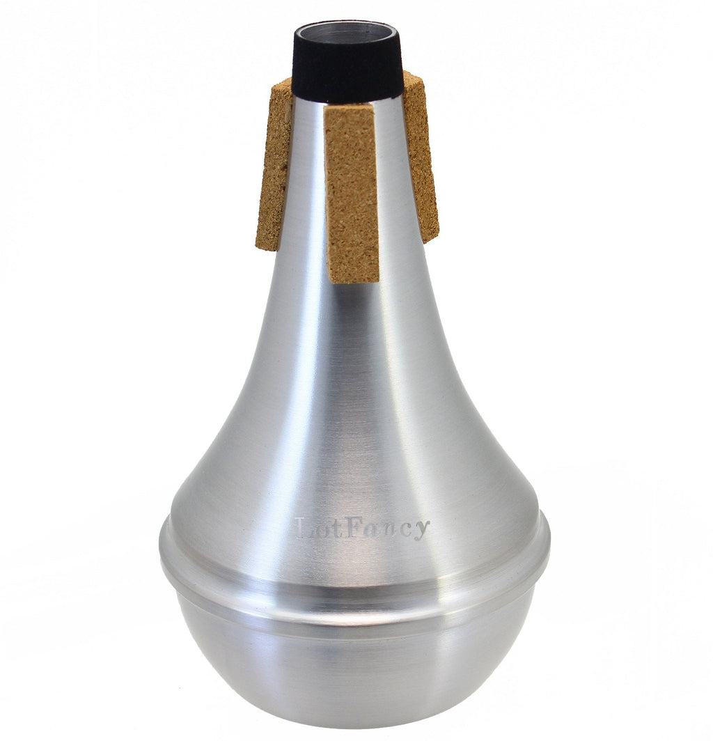 LotFancy Trumpet Mute, Lightweight Aluminum Straight Mute for Jazz, 3.5"x6" Trumpet Muffer, Excellent For Stage Performance & Practice Aluminum Mute-Straight
