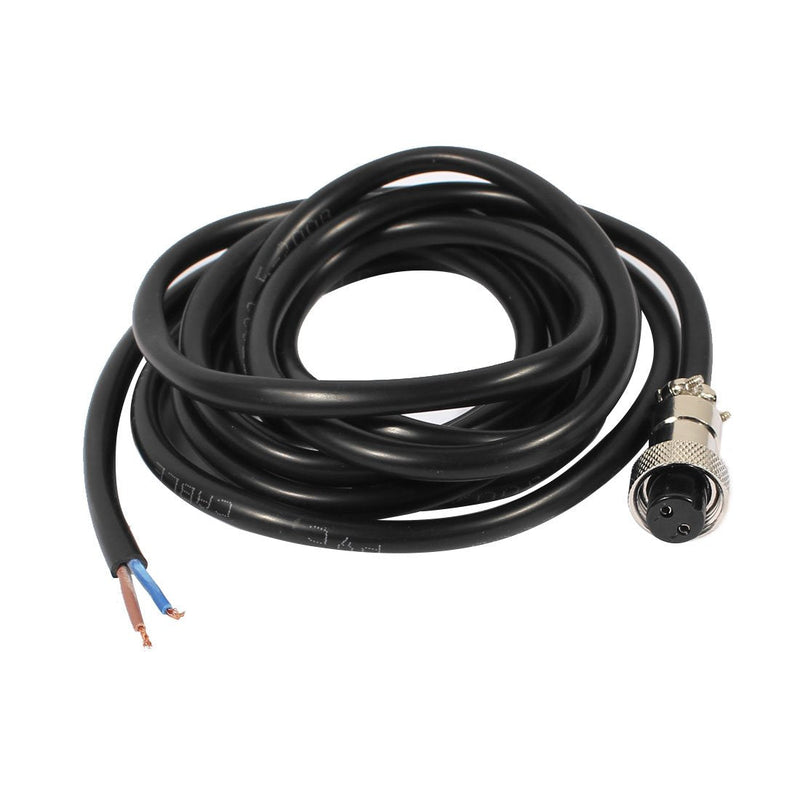 uxcell GX12 2 Pins Double Female Head Aviation Socket Connector Electrical Cable 2m