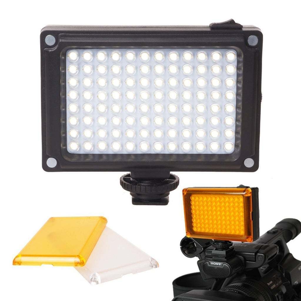 96 LED Video Light,Mini Pocket Led Lighting on Camera for Canon Nikon Camcorder DSLR Camera Smartphone Lighting Wedding Facebook Living Stream Vlogging YouTube Video Gimbal