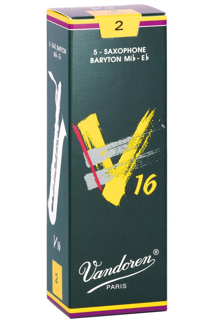 Vandoren SR742 Baritone Sax V16 Reeds Strength 2; Box of 5