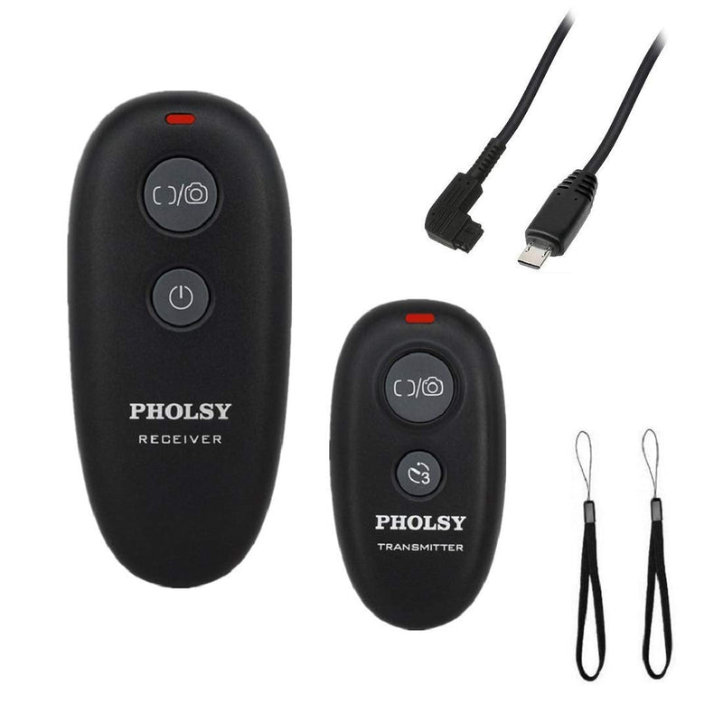 PHOLSY Wireless Camera Shutter Remote Release Control for Sony a1, a9, 9M2, a7M4, a7M3, a7RM2, a7RM3, a7RM4, a3500, a6600, a6500, a6400, a6100, RX100M4, RX100M6, RX100M7, RX10M4, HX99, a68, a77, a350