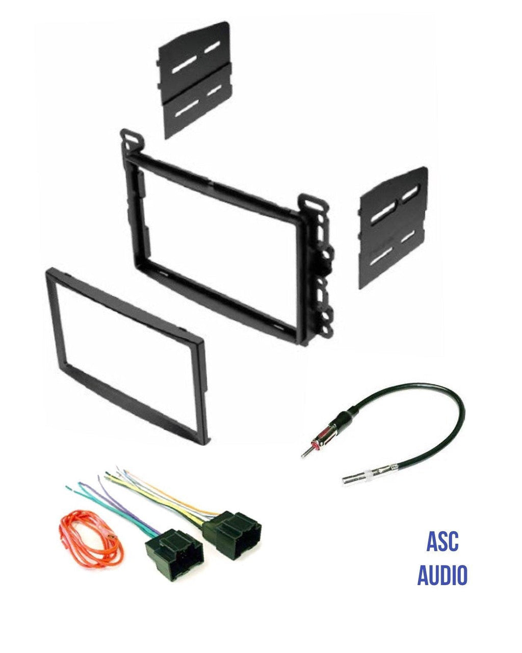 ASC Audio Double Din Car Stereo Dash Kit, Wire Harness, and Antenna Adapter for Some Chevrolet Pontiac Saturn LAN11 Vehicles - Compatible Vehicles Listed Below