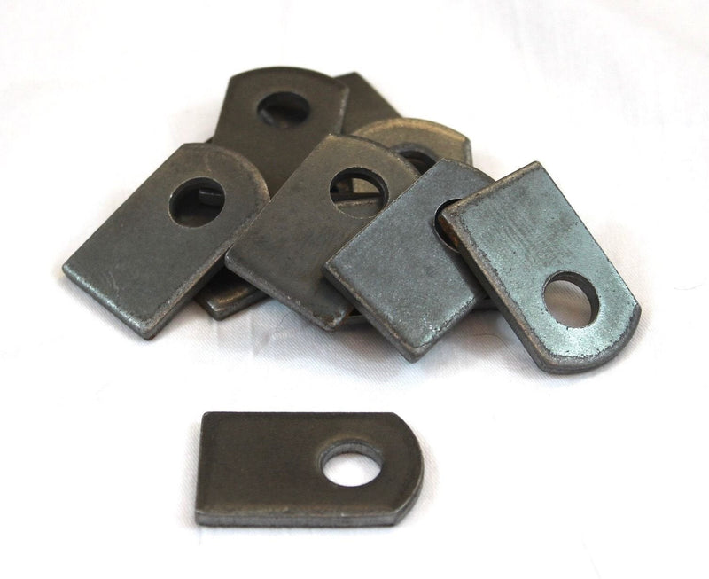 Bobco Metals Weld On Steel Flat Tab Brackets 1" x 1 1/2" x 1/8" Lot of 12 Brackets