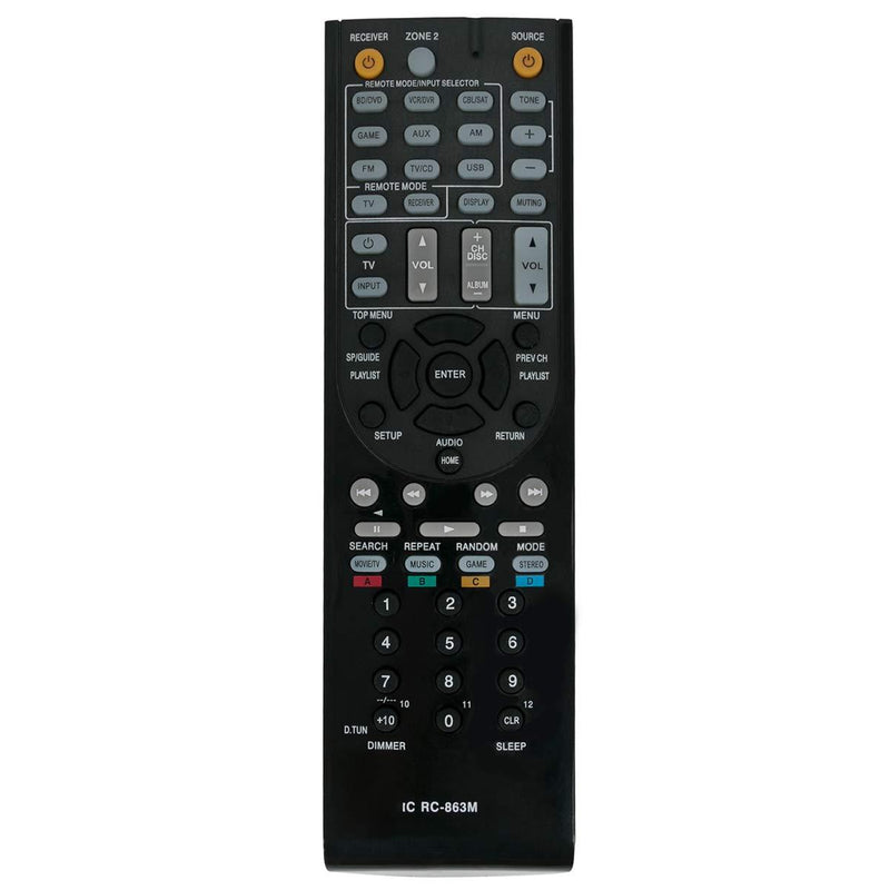 RC-863M Replace Remote Control Applicable for Onkyo HT-S5600 HT-R2295 HT-R592 HTS5600 HTR2295 HTR592 AV Receiver Home Theater System