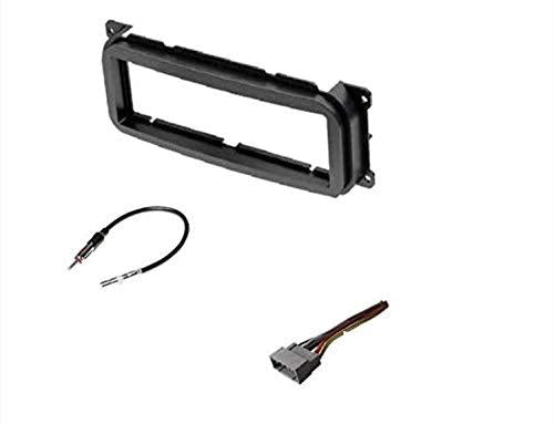 Single Din Car Stereo Dash Kit, Wire Harness, Antenna Adapter for Some Dodge 02-07 Caravan, 02-04 Dakota, 02-03 Durango, 02-05 Intrepid, 02-06 Neon, 02-05 Ram 1500, 03-05 Ram 2500/3500, 02-06 Stratus