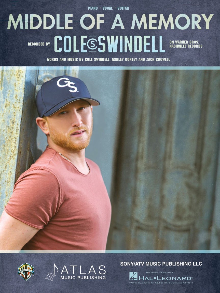 Cole Swindell - Middle of a Memory - Sheet Music Single