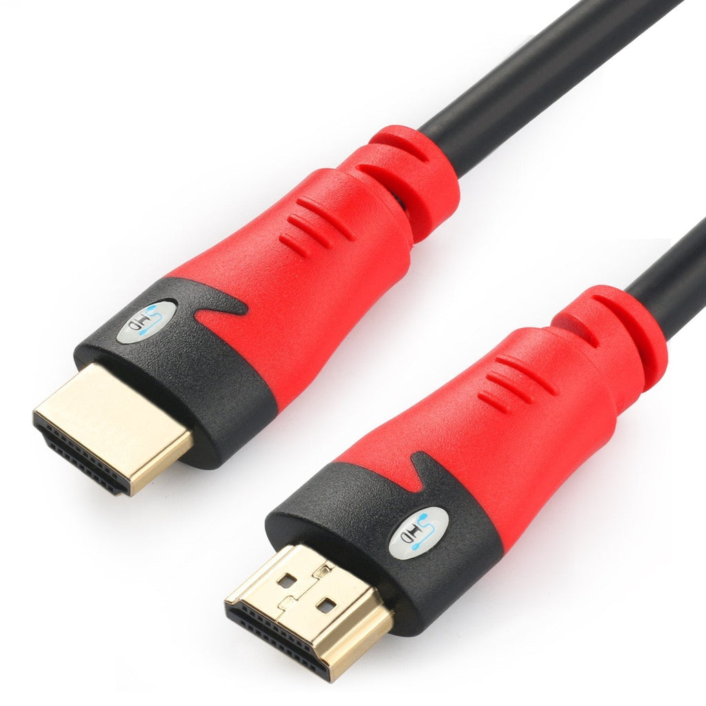 SHD HDMI Cable 2.0 High Speed HDMI Cord UHD 18Gbps Support 4K 3D 1080P Ethernet Audio Return CL3 Rated Gold Plated Connectors-30Feet 30Feet Red