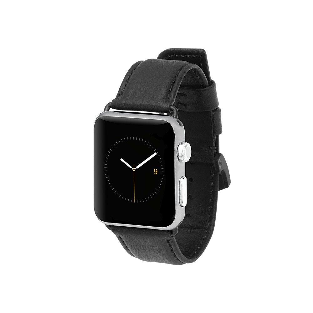 Case Mate Apple Watch 42mm Signature Leather Watchband - Black Black Leather