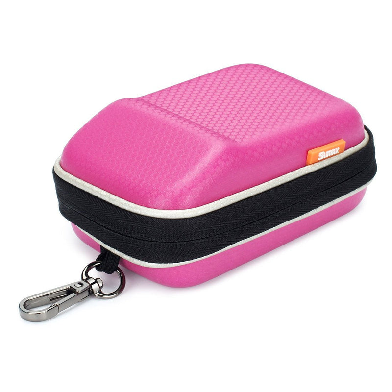 [AUSTRALIA] - Hard EVA Shock Resistant Compact Digital Camera Case Carrying Protective for Canon PowerShot SX730 HS G9 X Nikon COOLPIX W100 Panasonic Lumix DMC TZ80 Sony Cyber-Shot HX90 Olympus Tough TG-5, Pink 
