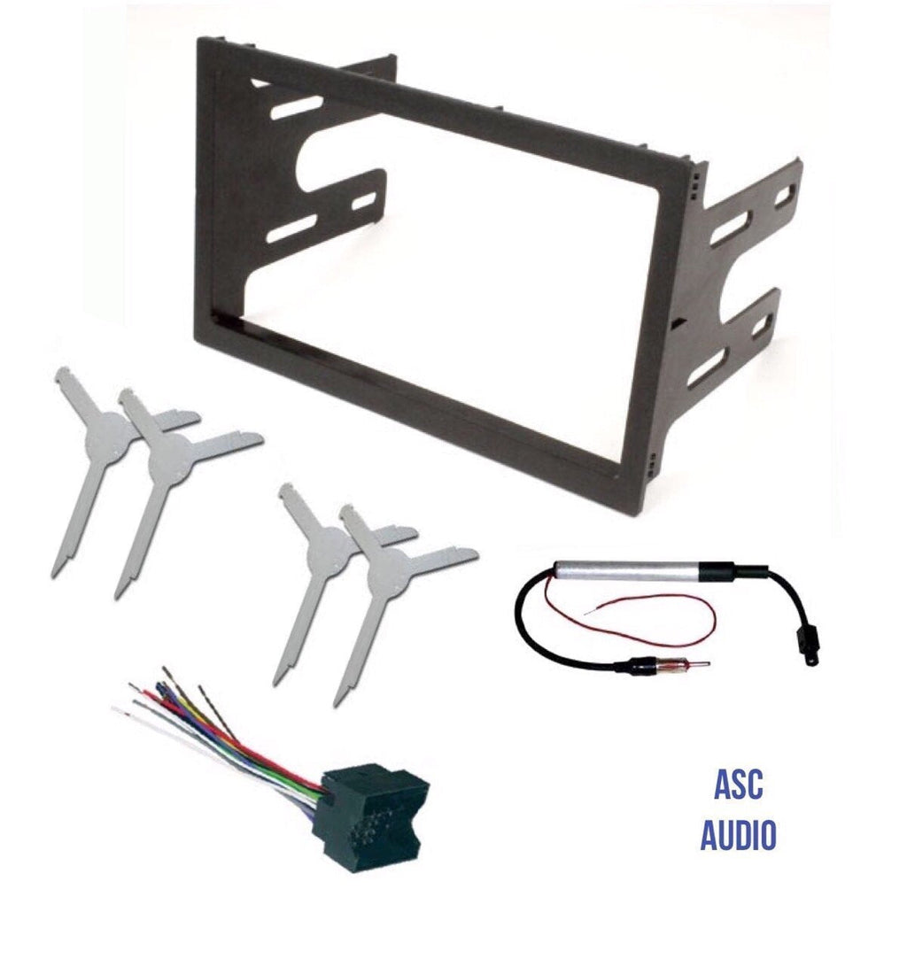 ASC Audio Car Stereo Dash Kit, Wire Harness, Antenna Adapter, and Radio Remove Tool for installing a Double Din Radio for select VW Volkswagen Vehicles - Compatible Vehicles Listed Below
