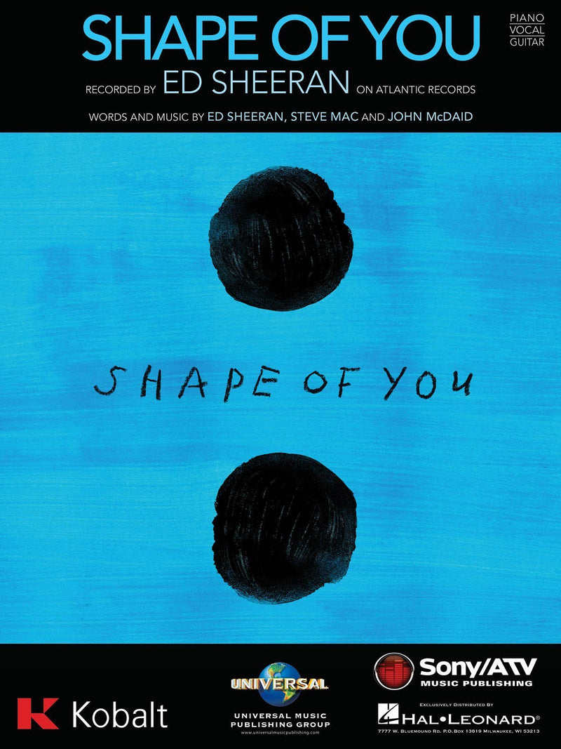 Ed Sheeran - Shape of You - Sheet Music Single