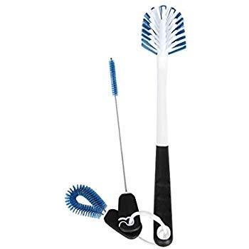 Bottle Brush Cleaning Set – 3 Brushes for Bottles, Straws, and Lids, Bottle Brush Cleaning Set - Water Bottle, Coffee Thermos, Baby Bottle