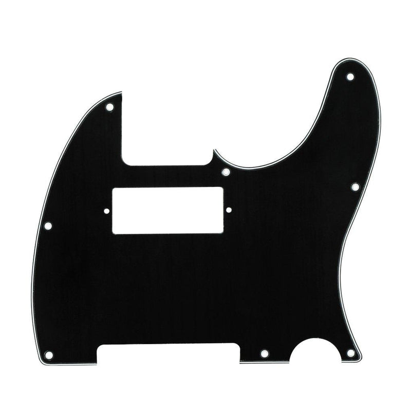 IKN 3Ply Black 8 Hole Tele Mini Humbucker Pickguard with Screws Fit USA/Mexican Fender Telecaster Humbucker Pickguard Replacement