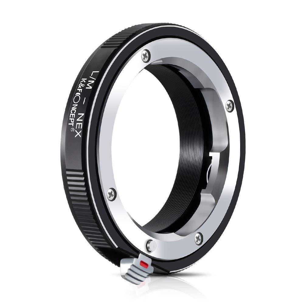 K&F Concept LM to NEX Adapter Compatible with Leica M Lens to Sony Alpha Nex E-Mount Camera Lens Mount Adapter