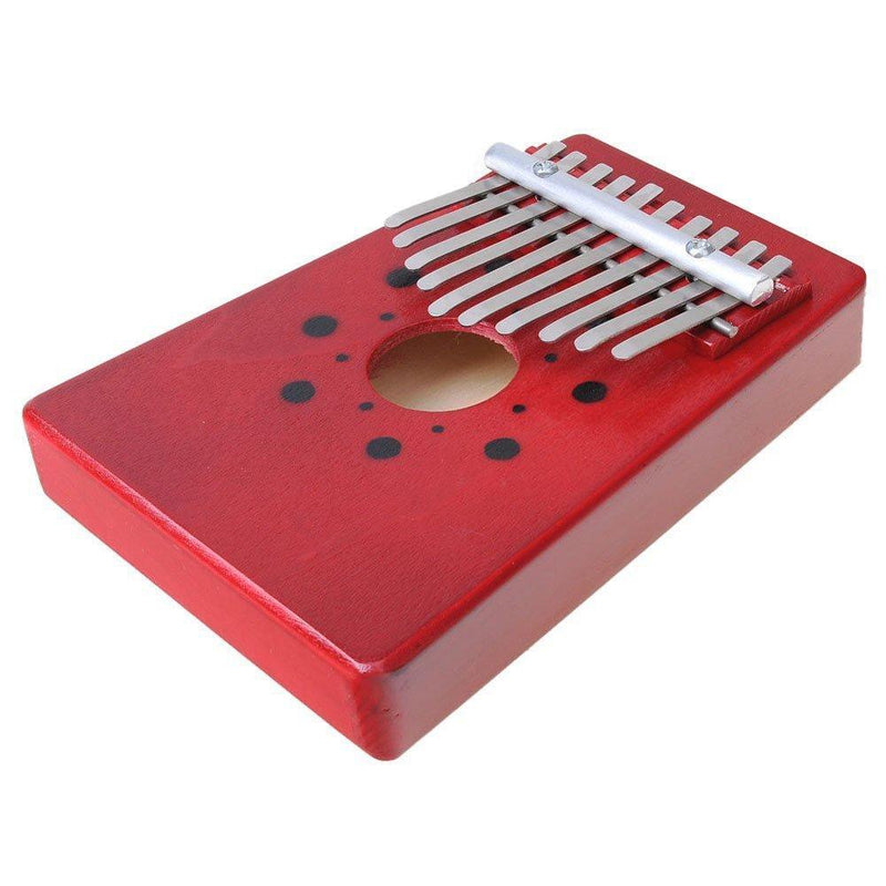 Luvay Kalimba Thumb Piano Mbira, Finger Piano African Instrument (10keys-Red) Red