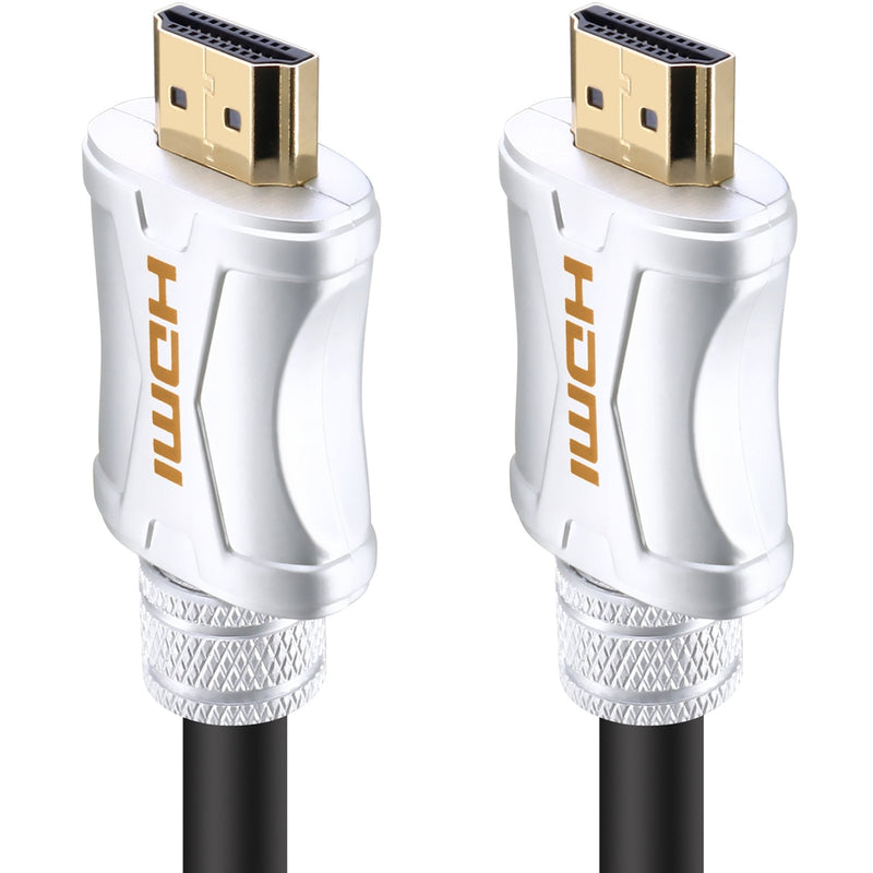 KIN&P HDMI Cable 6ft (2m) Silver Ultra High Speed HDMI Cables 2.0/1.4a Support 3D 2160P, HD 4k,PS4,Sky,Ethernet,Audio Return Channel,Lossless Audio and Video Transmission- Full Hd [Latest Version] 6Feet