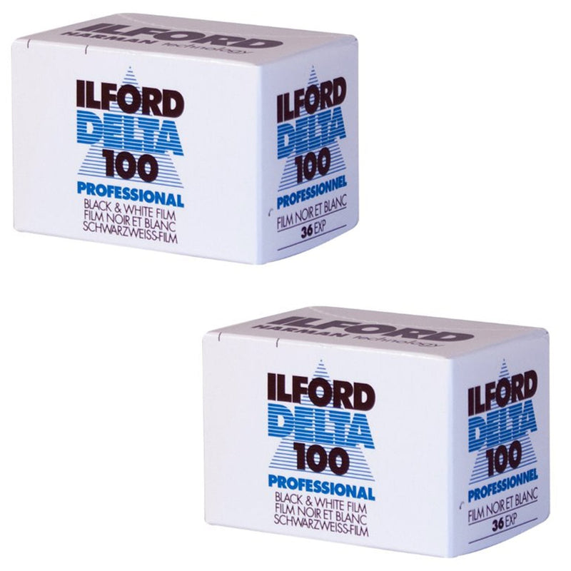 Ilford 1780624 Delta 100 Professional Black-and-White Film, ISO 100, 35mm 36-Exposure (2 Pack) 2 Pack