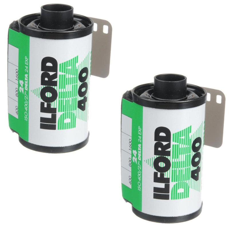 Ilford Black and White 1748192 Delta Pro Fast Fine Grain Film, ISO 400, 35mm, 36 Exposures (2 Pack) 2 Pack