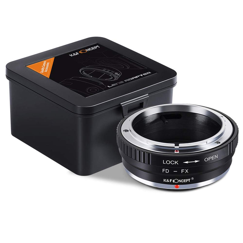 K&F Concept Lens Mount Adapter Canon FD Lens to Fujifilm FX Mount Mirrorless Camera Adapter FD-FX