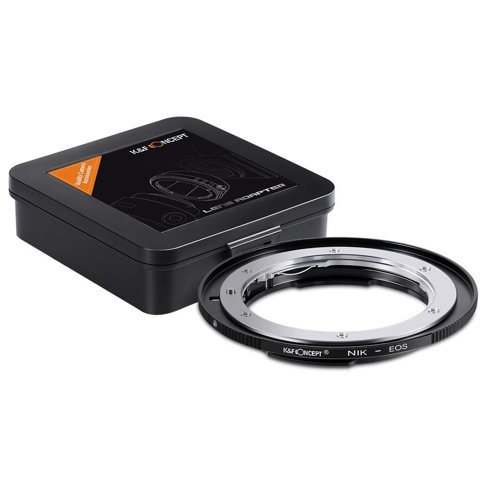 K&F Concept Lens Mount Adapter for Nikon F/AF AI AI-S Lens to Canon EOS EF EF-S Mount Adapter